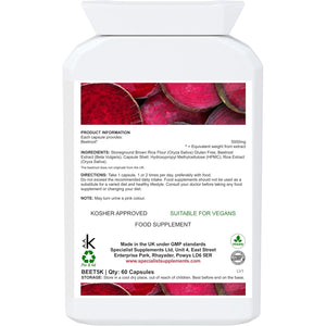 Specialist Supplements Beetroot MEGA 5000Mg, 60 Capsules