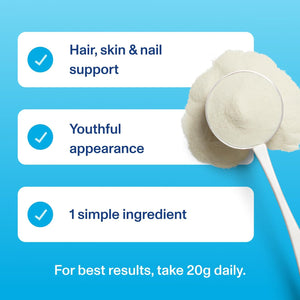 Vital Proteins Collagen Peptides Powder Supplement (Type I, III), Unflavoured Hydrolyzed Collagen-Hair, Skin, Nail Support Supplement, Paleo, Gluten Free, Non-Gmo, 20G per Serving 587G Canister, 1Pack
