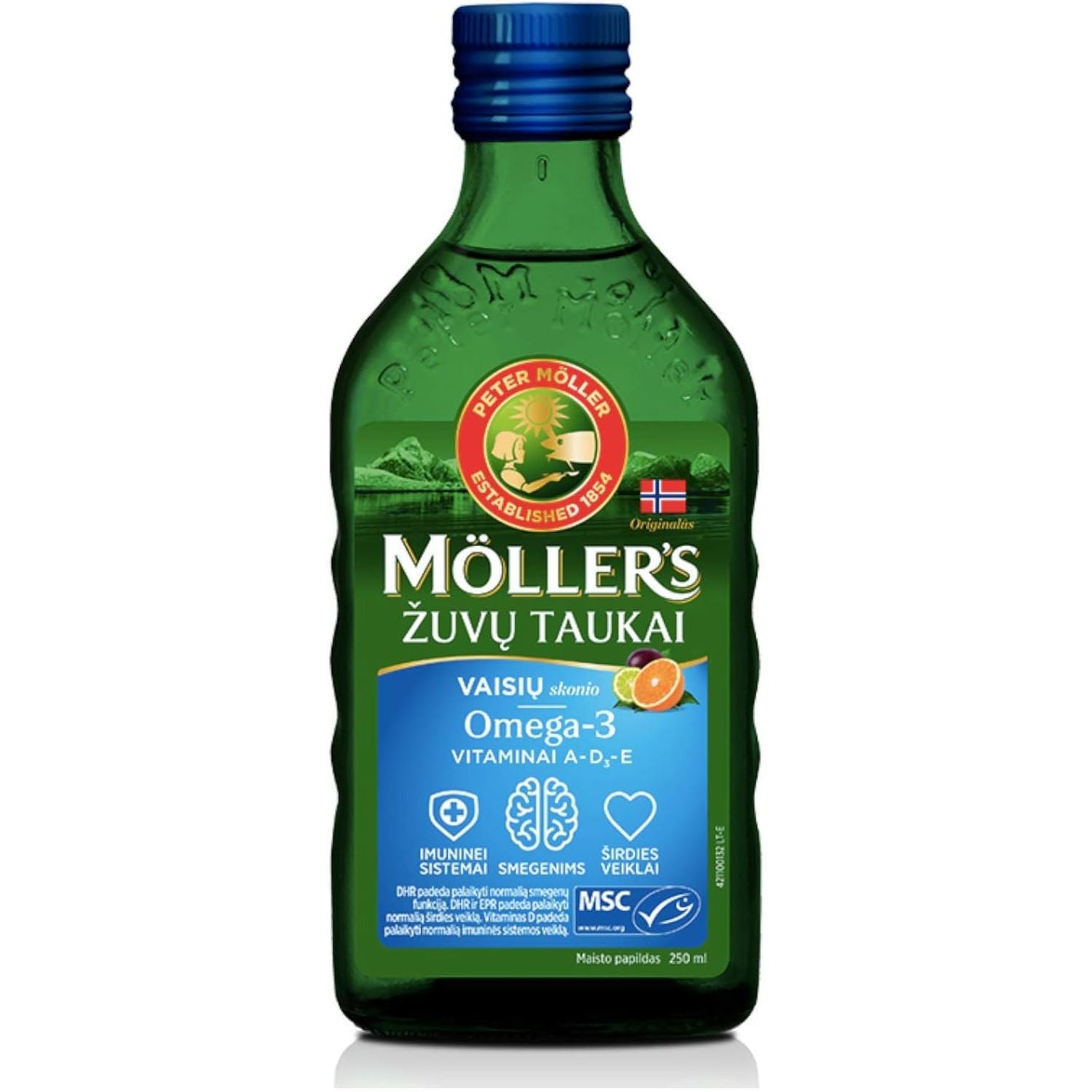Moller'S Fish Oil Omega-3 -Fruit Flavour- Baby Children Adults