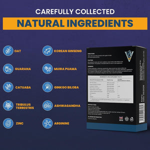 V for Willy – Blue 10 Stamina & Energy Tablets for Men – Fast-Acting Tribulus Terrestris Herbal Supplements for Enhanced Performance & Stamina – Pills for Men UK – Korean Ginseng – Supplement for Men