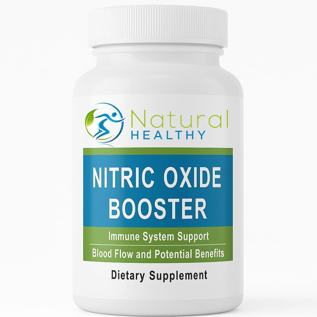 Nitric Oxide 120 Capsules - Nitric Oxide Booster - Vegan Capsules - Enhance Performance and Blood Flow
