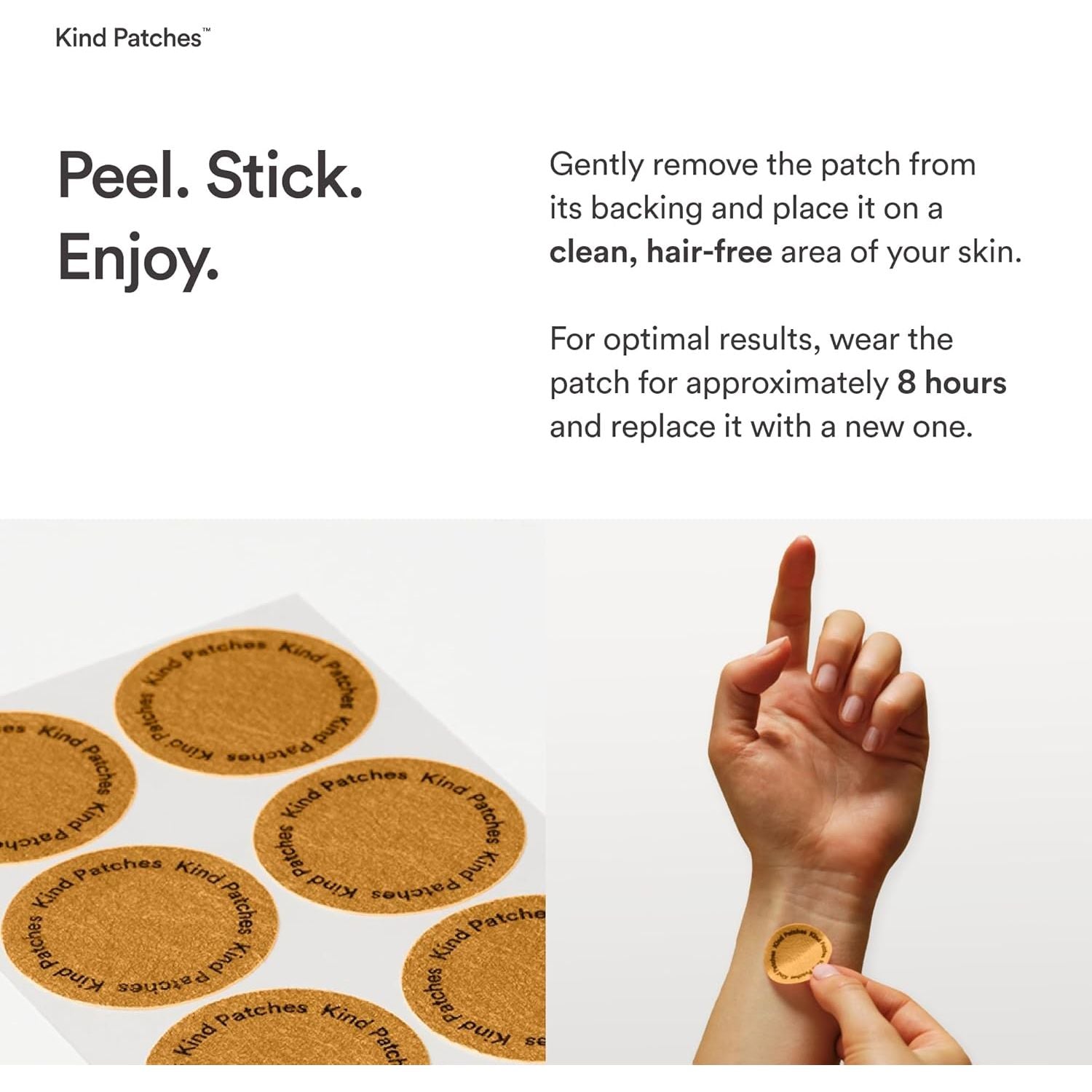 Kind Patches | Collagen | Skin Firming Production Support | Botanical Plant-Based Kind Collagen Blend, Tremella Mushroom & Vitamin C | 30 Vegan Patches