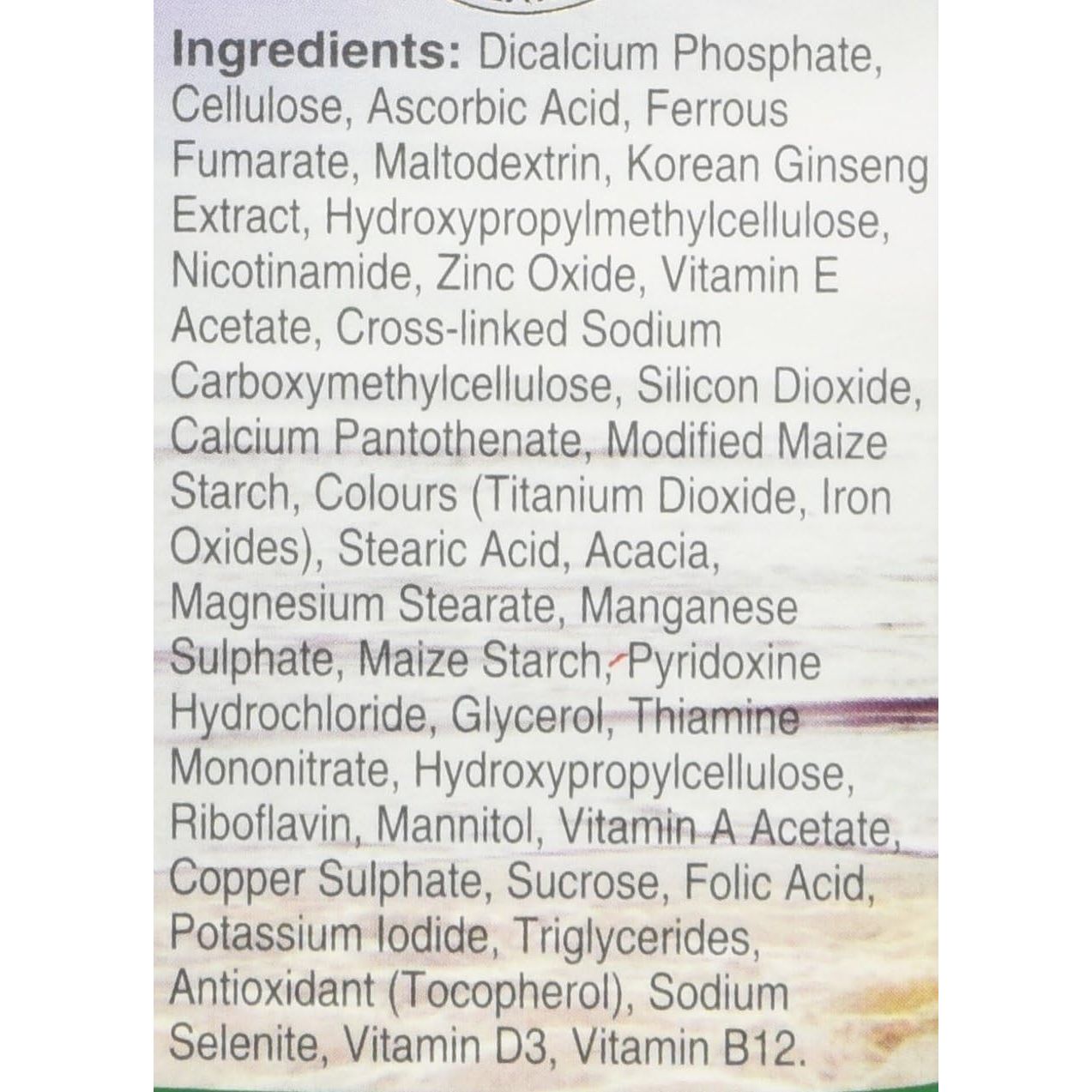 Red Kooga Korean Ginseng and Ginkgo Biloba, Promotes Vitality and Maintains Mental Alertness, Pack of 32 Tablets