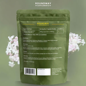 Valerian Root | 9000Mg High Strength Extract Capsules for Sleeping & Relaxation | 60 Capsules, Not Tablets | 1 Month Supply | Made in the UK by Roundway Supplements