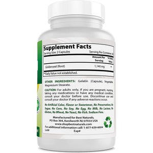 Best Naturals Goldenseal Root 570 Mg 100 Capsules (100 Count (Pack of 1))