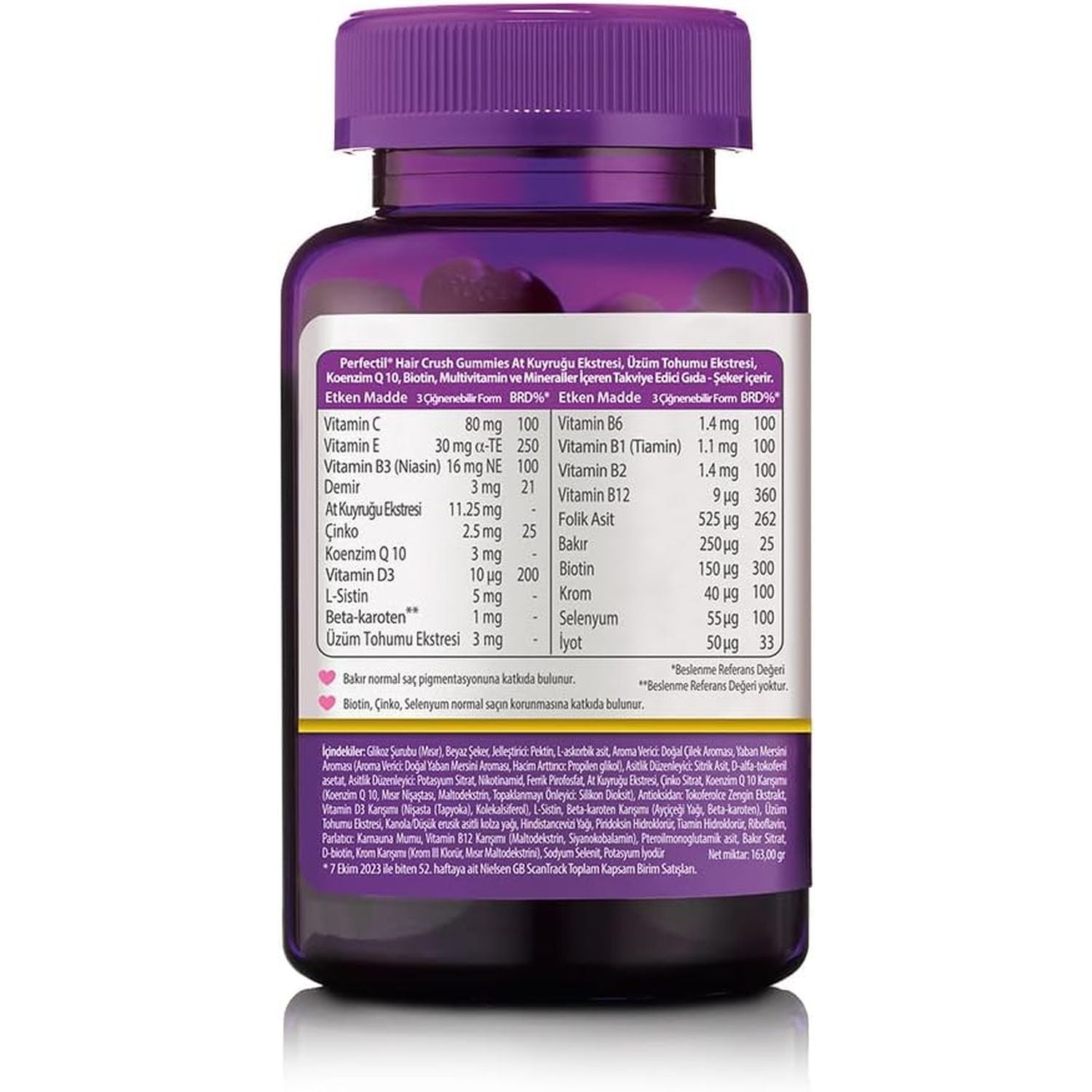 Perfectil Hair Crush Vegan Vitamin Gummies