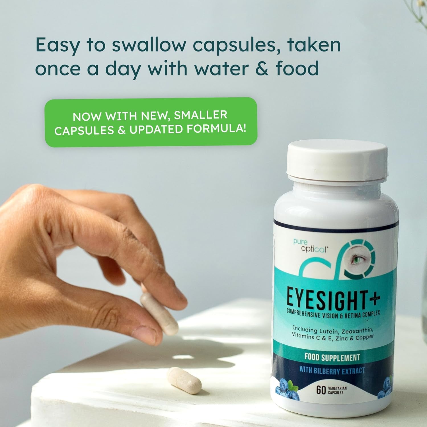 Eyesight plus AREDS2 Eye Supplement - 60-Day Eye Health Capsules with Lutein, Zeaxanthin & Bilberry