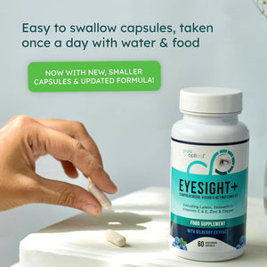 Eyesight plus AREDS2 Eye Supplement - 60-Day Eye Health Capsules with Lutein, Zeaxanthin & Bilberry