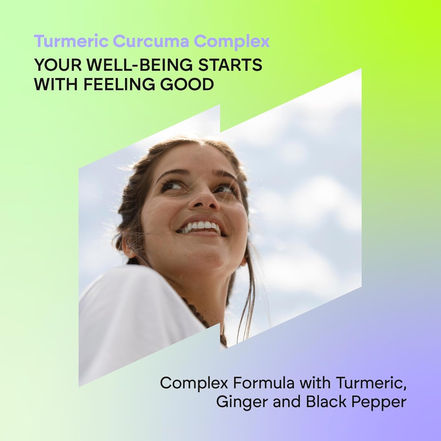 Turmeric & Black Pepper 1420Mg - High Strenght Complex - Organic Turmeric Curcumin Ginger - Supplement Powder in Capsules - 120 Vegan Organic Capsules Nutralie