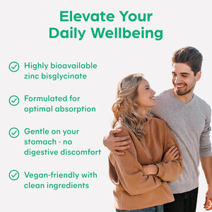 High Strength Zinc Supplement 15Mg by Purolabs - Chelated Zinc Bisglycinate - Vegan Capsules - High Absorption Tablets for Men & Women - Immune & Skin Support Supplements - 60 Count