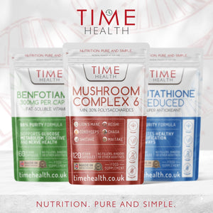 Mushroom Complex 6 | 120 Capsules | MAXIMUM STRENGTH | Chaga, Cordyceps, Shiitake, Reishi, Lions Mane, Maitake | Zero Additives | 100% Vegan | UK Made | the Original Mushroom Complex Formula in the UK