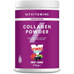 Myprotein Clear Collagen Protein Powder | Vimto - 30 Servings | 20 G Hydrolysed Collagen Peptides | Juice‑Style Clear Protein Drink | Zero Fat & Sugar | Supports Muscle Growth & Skin Health