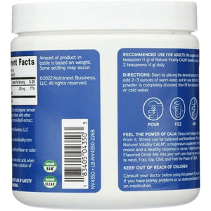 Magnesium Powder Calm, Raspberry-Lemon, Gluten Free, 226 G