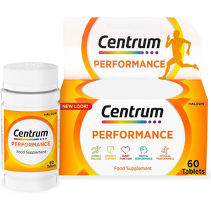 Centrum Performance Tablets Multivitamin & Mineral Supplements, 21 Essential Nutrients, Including Vitamin C, D, and Iron, 60 Ct