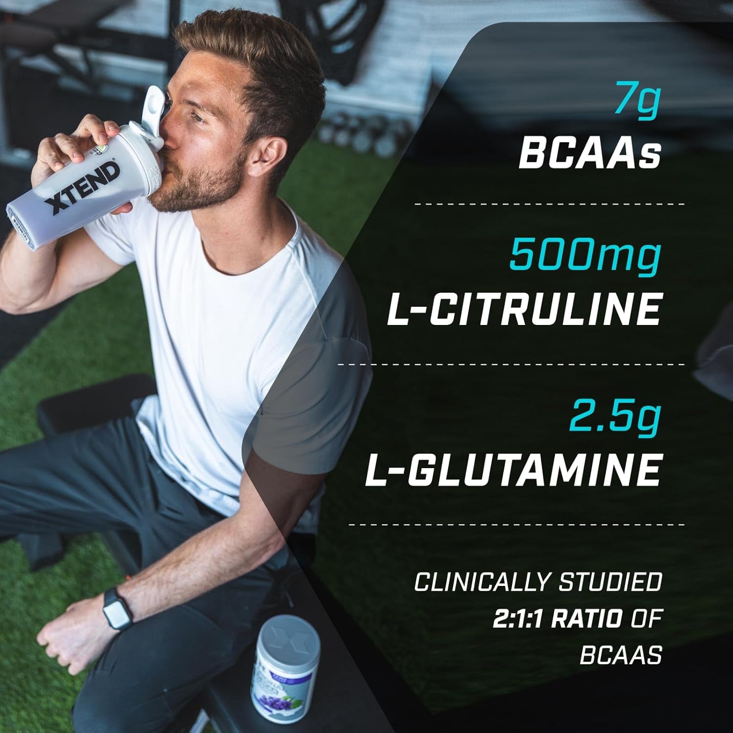 XTEND Original BCAA Powder Raspberry Pineapple 30 Servings | 7G Bcaas per Serving | Sugar Free Branched Chain Amino Acids and Electrolytes Powder for Post Workout Muscle Recovery and Hydration