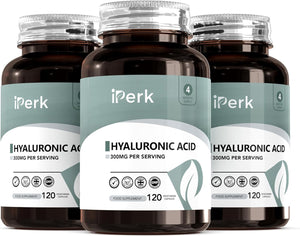 Iperk Hyaluronic Acid 300Mg | 120 Capsules 4 Months Supply | Hyaluronic Acid Supplement