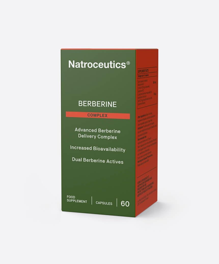 Natroceutics Berberine Complex 60 Vegan Capsules Advanced Berberine Delivery Complex Increased Bioavailability