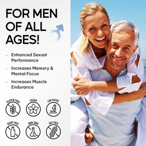 V Line Sky Blue 10 | Stamina & Energy Tablets for Men | Pills for Men UK | Korean Ginseng | Fast-Acting Tribulus Terrestris Herbal Supplements & Stamina | Long-Lasting Results