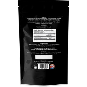 Nutrality Potassium Citrate 1000Mg | High Strength Potassium Supplement | Nervous System, Muscle Contraction, Keto-Friendly (60 Capsules)