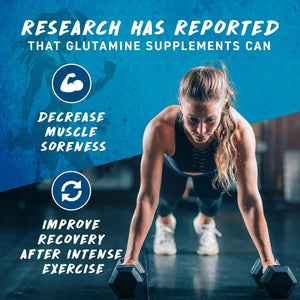 Applied Nutrition Glutamine 4K - L Glutamine 4000 Mg per Serving, Restore Amino Acid Levels (120 Capsules - 30 Servings)