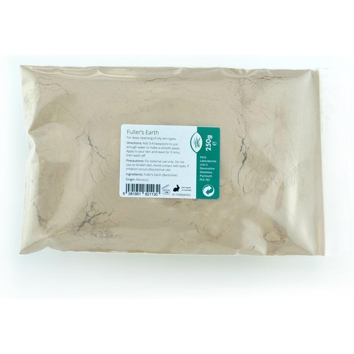 Fullers Earth Fine Powder 250G - Pure & Natural Calcium Bentonite