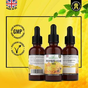 Bee Propolis Liquid 30Ml (1 Bottle) Alcohol-Free Propolis Liquid Extract Tincture Skin Healing Throat and Mouth Health by Natural Answers. -