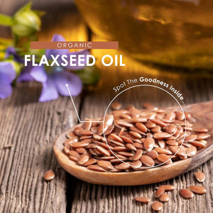 Organic Flaxseed Oil 1440Mg - 64% Omega 3-6-9 – 120 Vegan Liquid Capsules – Cold Pressed – Rich in Alpha Linoleic Acid, Linoleic Acid & Oleic Acid - by Alpha01