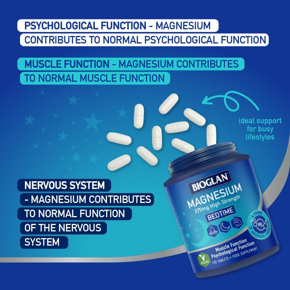 Bioglan Active Magnesium | Supports Muscle Function | 120 Tablets