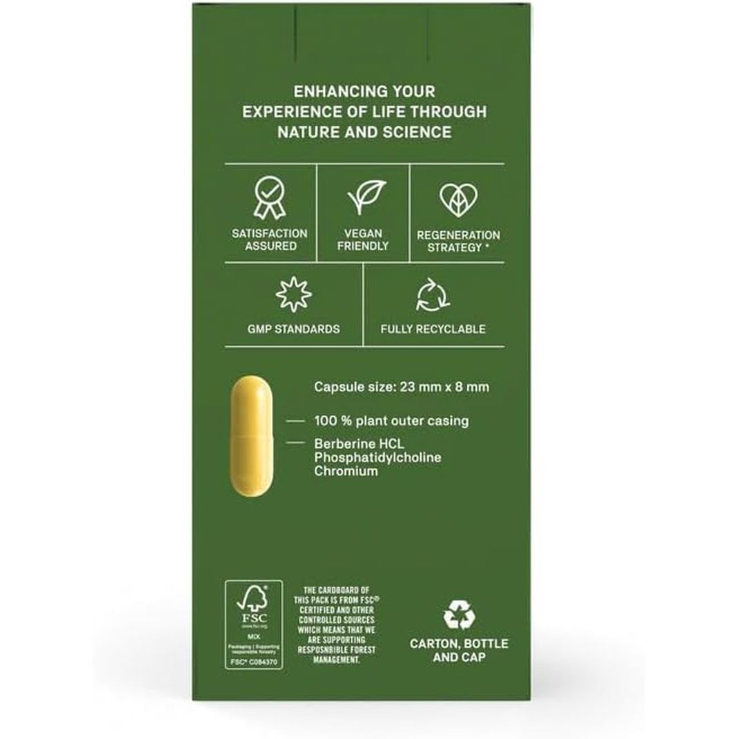 Natroceutics Berberine Complex 60 Vegan Capsules Advanced Berberine Delivery Complex Increased Bioavailability