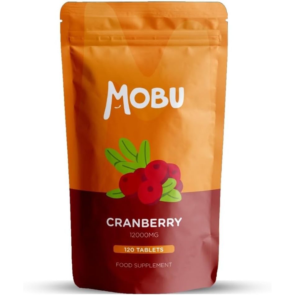 Cranberry 12,000Mg 120 Tablets | High Strength UTI Support | Healthy Bladder & Urinary Function | Vegan UK Made | GMP Approved | MOBU
