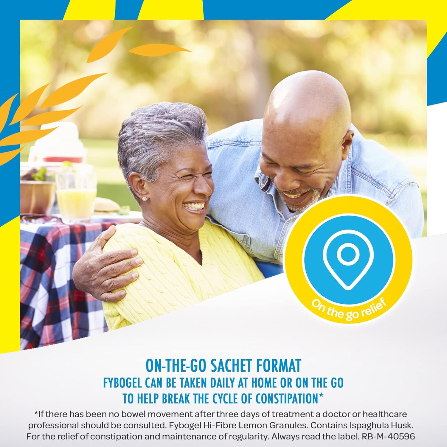 Fybogel Hi-Fibre Lemon Sachets - 10 Pack | Ispaghula Husk for Constipation, Regularity, Fast Digestion, and Nausea Relief | Natural Supplement for Effective Results