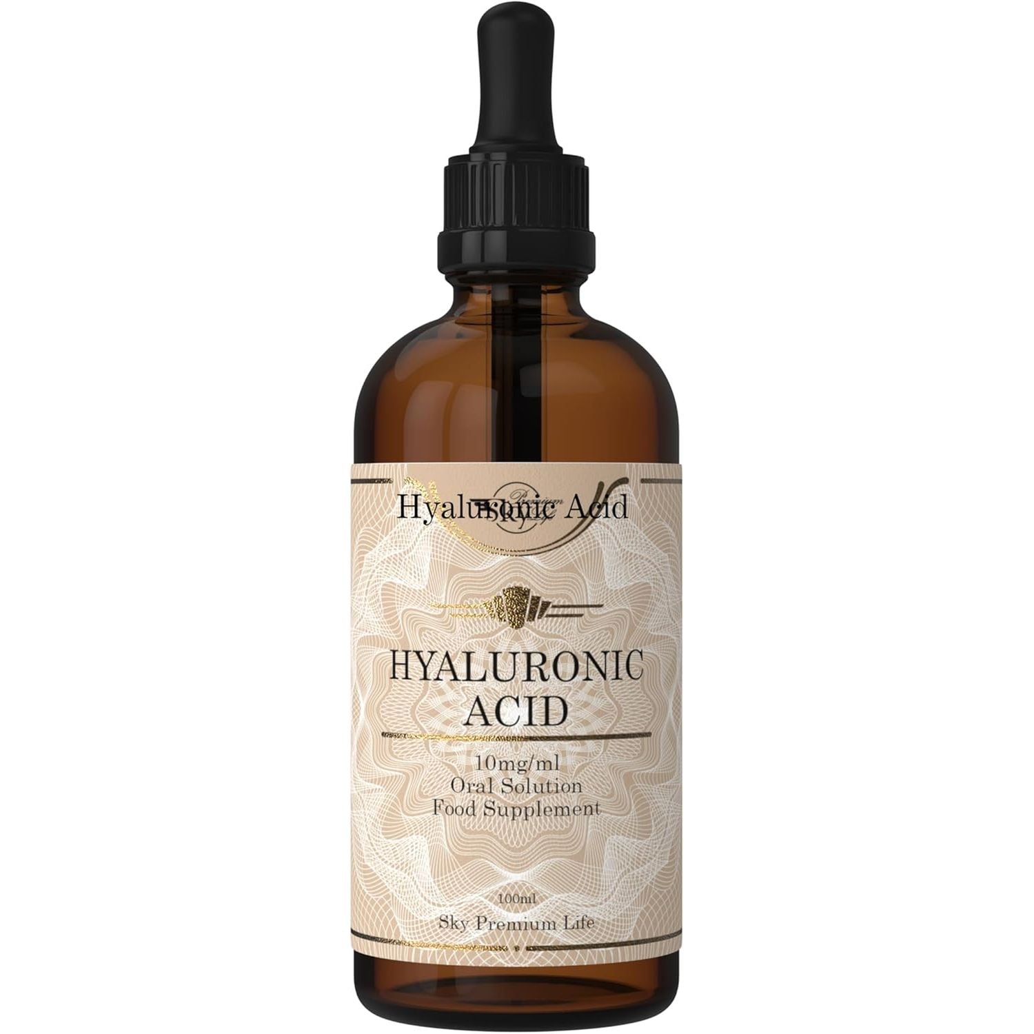 Hyaluronic Acid Liquid 100Ml | High-Strength, Fast-Absorbing Formula for Radiant Skin & Joint Support | 2 Months’ Supply | Vegan | Food Supplement | by Sky Premium Life