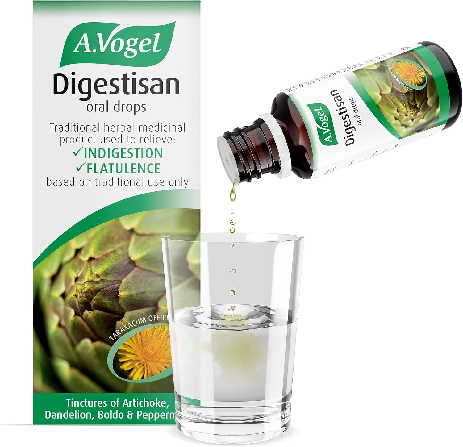 A.Vogel Digestisan Oral Drops 50Ml | Indigestion Relief | Helps with Feeling of Fullness and Flatulence | 50Ml