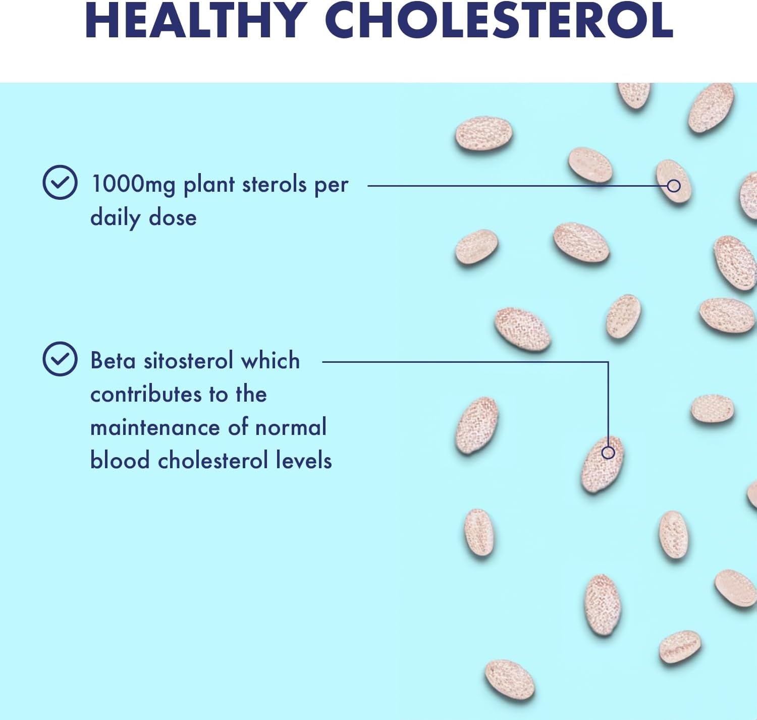 Higher Nature - Red Sterol Complex - Plant Sterols- Red Yeast Rice - Policosanol - for Normal Cholesterol Balance - Vegetarian & Vegan - 90 Tablets