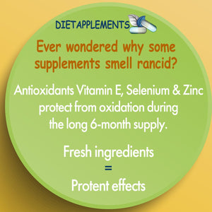 Maca Root 4000Mg, Ginkgo Biloba, Korean Red (Panax) Ginseng - 4256Mg - Vegan Capsules - Zinc, Vitamins D3, E, B5, B6, B12, A, K, Folic Acid, Selenium for Immune System & Hormonal Activity. 1 Bottle