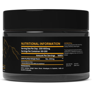 Shilajit Resin Mountain Gold Shilajit, Natural Himalayan Shilajit - 100% Pure Shilajit, Rich in Fulvic Acid 77%, 84+ Trace Minerals, Lab Tested, 600Mg Max Potency, Shilajit Pure, Vegan