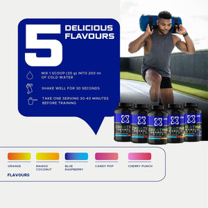 USN Creatine Anabolic 5000 – All-In-One Muscle Growth & Recovery Powder, 5000Mg Creatine Monohydrate + 3000Mg Bcaas, Low Sugar, Orange Flavour, 900G (30 Servings) - New Formula