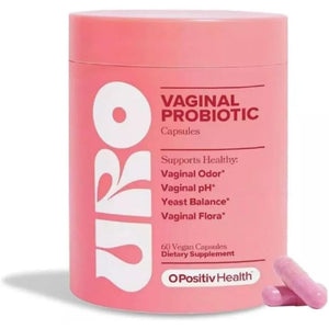 URO Vaginal Probiotics for Women Ph Balance with Prebiotics & Lactobacillus Blend - Womens Health Supplement - Promote Healthy Vaginal Odor & Vaginal Flora, 60 Count (Pack of 1)
