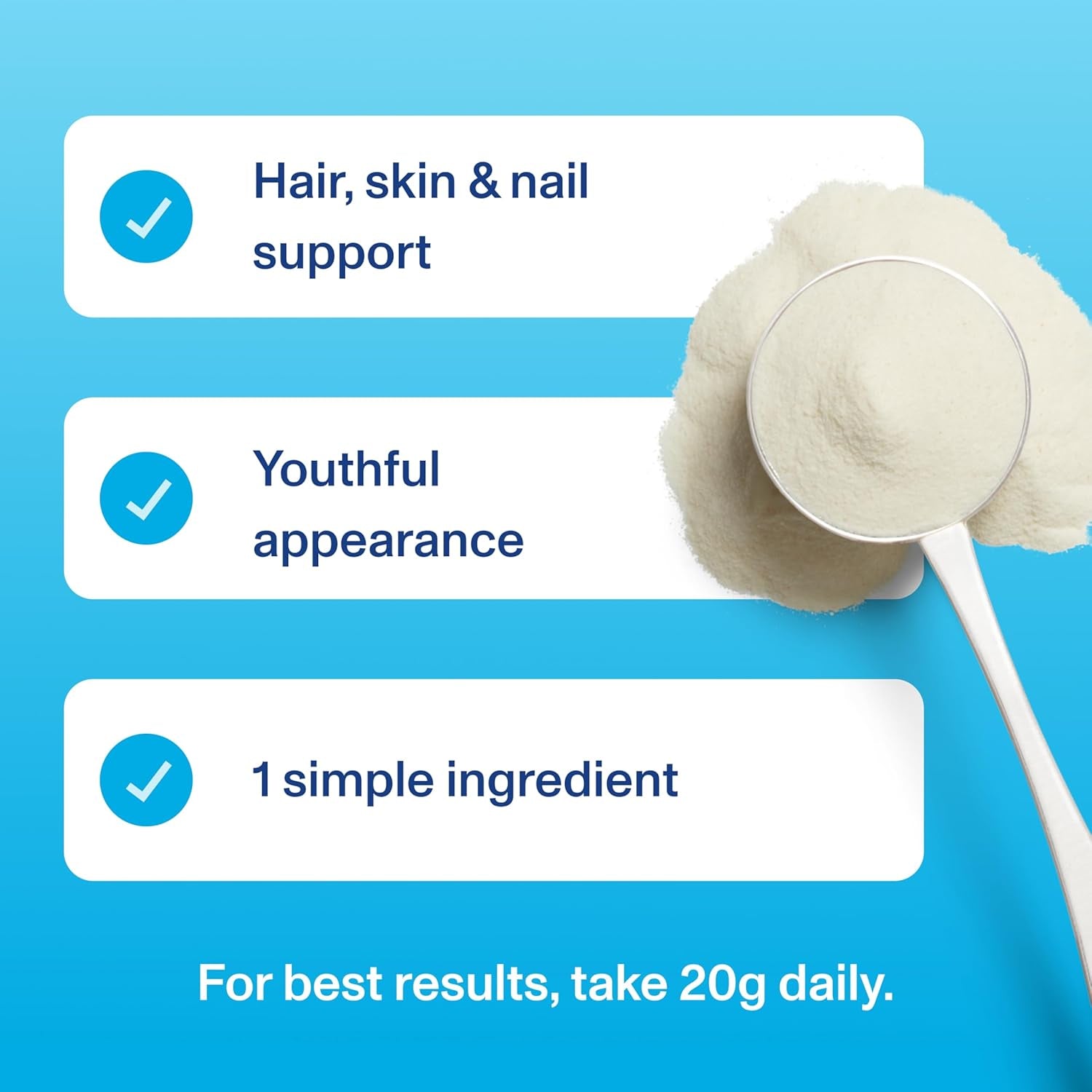Vital Proteins Collagen Peptides Powder Supplement (Type I, III), Unflavoured Hydrolyzed Collagen-Hair, Skin, Nail Support Supplement, Paleo, Gluten Free, Non-Gmo, 20G per Serving 264G Canister, 1Pack