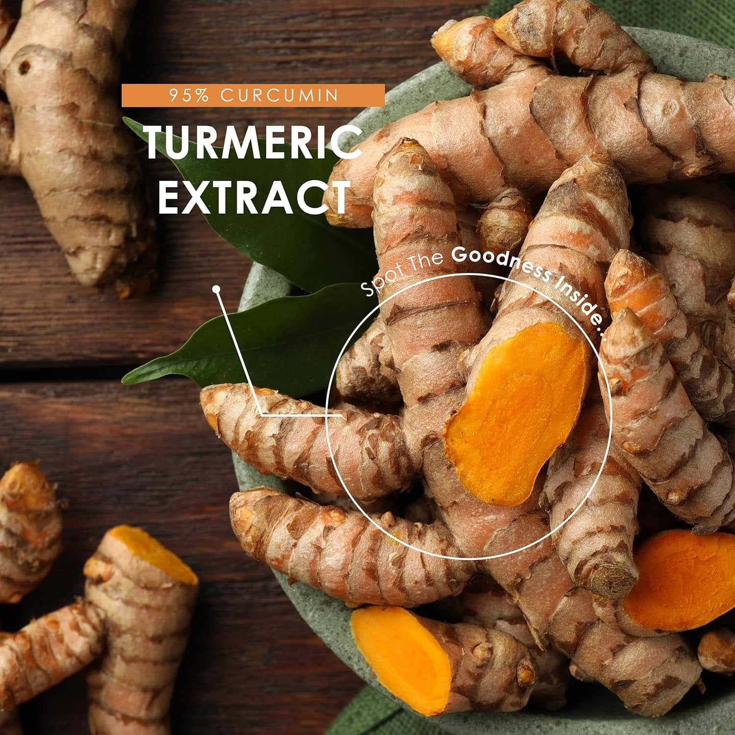 Turmeric Tablets 3000Mg with Black Pepper & Ginger – 90 Count – 95% Curcuminoids Supplement – Resealable and Recyclable Pouch by Alpha01