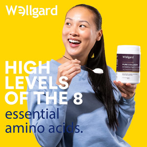 Collagen Powder, Gold Standard Bovine Collagen Peptides Powder by Wellgard - High Levels of the 8 Essential Amino Acids, Collagen Supplements, Halal & Kosher, Made in UK