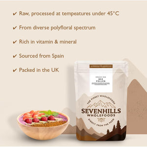 Sevenhills Wholefoods Bee Pollen Granules, Raw, Ethically Harvested 500G
