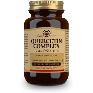 Solgar Quercetin Complex Vegetable Capsules - Pack of 50 - Supports Immunity and Protects from Oxidative Stress - with Ester Vitamin C and Bromelain - Vegan and Gluten Free