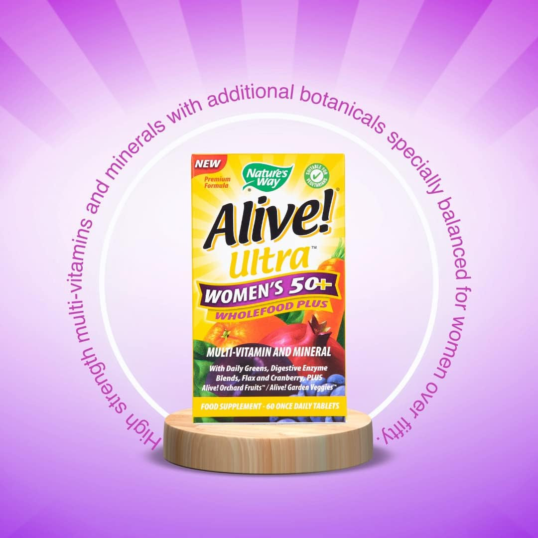 Alive! Ultra Women'S 50+ Wholefood plus Multivitamins - 60 Tablets