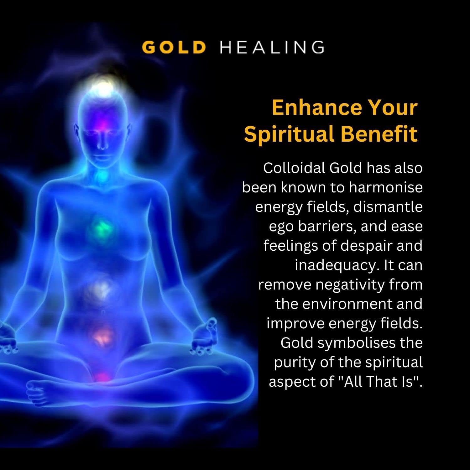 GOLD HEALING True COLLOIDAL Gold 500Ml - 99.99% 24Ct Pure Gold, Superior Concentration, High 60Ppm Made in the UK