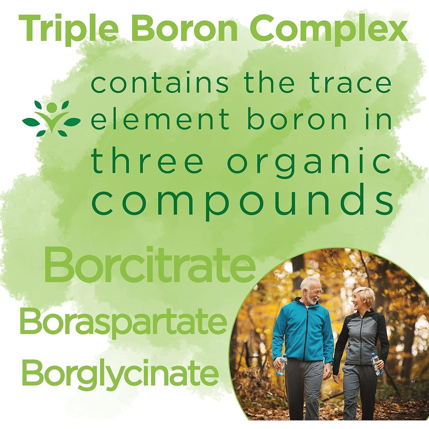 Swanson, Premium Triple Boron Complex (Boron Complex), 3Mg, 250 Capsules, High Strength, SOYA Free, Gluten Free, Non-Gmo