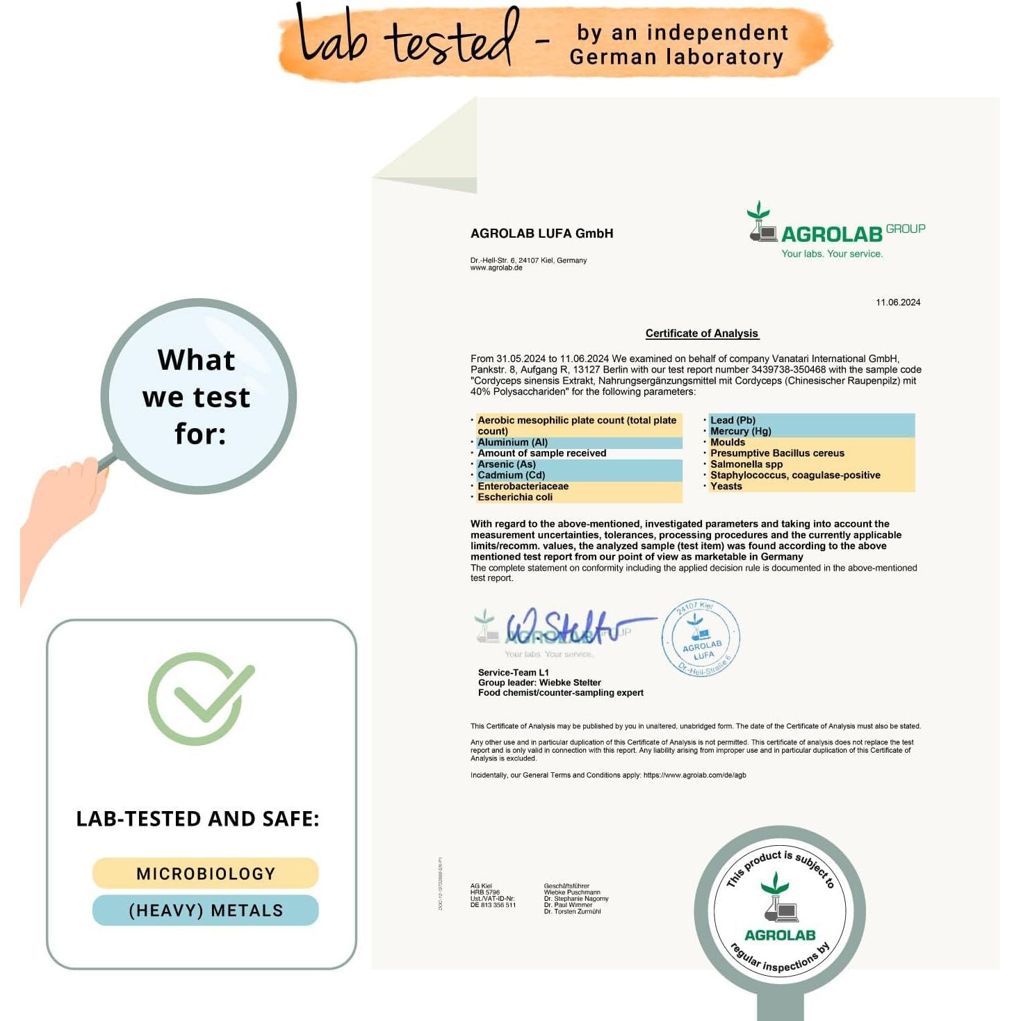 Vegavero Cordyceps Sinensis 6500 Mg | 10:1 Mushroom Extract | 4-Month Supply | 40% Polysaccharides | NO Additives | Lab-Tested | Vegan