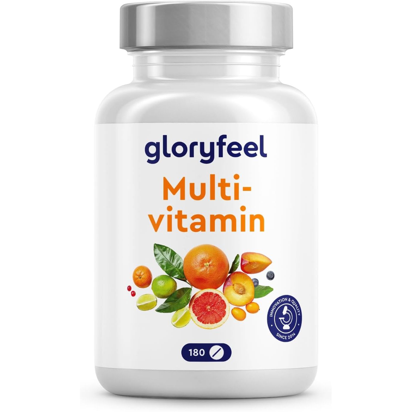 Multivitamin Tablets for Men & Women - 180 High Strength Multivitamins & Minerals Tablets - A-Z Multi Vitamins Supplements - Made in Germany