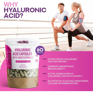 Hyaluronic Acid Capsules with Added Vitamin C | Hyaluronic Acid Tablets Which Supplements a Healthy Lifestyle