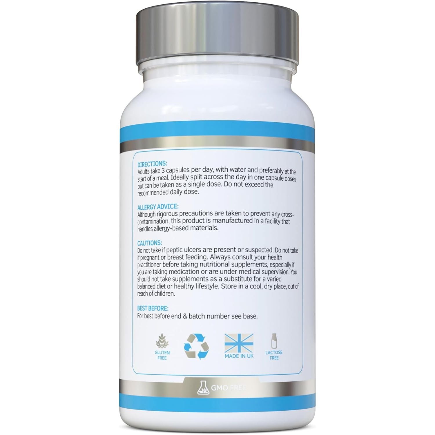 Magnesium Complex 6-In-1 | Max Absorption Formula 2100Mg of Magnesium Bisglycinate, Magnesium Taurate, Magnesium Citrate, Magnesium Gluconate, Magnesium Malate, Magnesium Lactate, Vegan UK Made